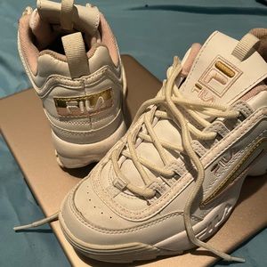 White fila sneakers